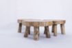 Image de Mini-Tabouret Rond en Teck ETIK